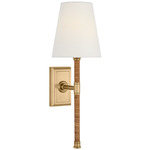 Basden Tail Wall Sconce - Antique Burnished Brass / Linen