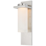 Cornado Indoor / Outdoor Wall Sconce - Museum Nickel / Etched Crystal
