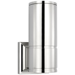 Provo Single Canister Outdoor Wall Light - Polished Nickel