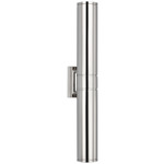 Provo Double Canister Outdoor Wall Light - Polished Nickel