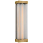 Vance Wall Sconce - Antique Burnished Brass / Clear