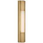 Ellington Bathroom Vanity Light - Hand-Rubbed Antique Brass / White