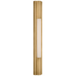 Ellington Bathroom Vanity Light - Hand-Rubbed Antique Brass / White