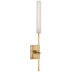 Fay Wall Sconce - Hand-Rubbed Antique Brass / Frosted