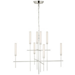 Fay Chandelier - Polished Nickel / Frosted