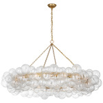 Talia Ring Chandelier - Gild / Clear