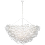 Talia Chandelier - Plaster White / Clear