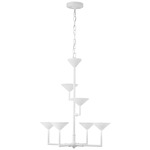 Eleanor Chandelier - Plaster White / Opal