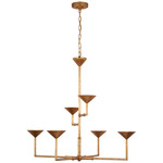 Eleanor Chandelier - Antique Gold Leaf / Opal