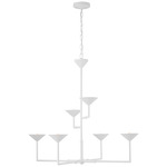 Eleanor Chandelier - Plaster White / Opal