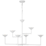 Eleanor Asymmetric Chandelier - Plaster White