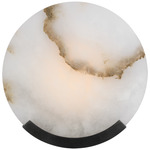 Melange Disc Wall Sconce - Bronze / Alabaster