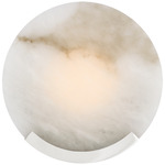 Melange Disc Wall Sconce - Polished Nickel / Alabaster