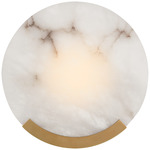 Melange Disc Wall Sconce - Antique Burnished Brass / Alabaster
