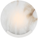Melange Disc Wall Sconce - Polished Nickel / Alabaster