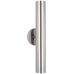 Precision Bullet Wall Sconce - Polished Nickel / White Glass