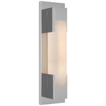 Covet Bracket Bathroom Vanity Light - Polished Nickel / Alabaster