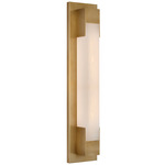 Covet Bracket Bathroom Vanity Light - Antique Burnished Brass / Alabaster