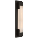 Covet Bracket Bathroom Vanity Light - Bronze / Alabaster