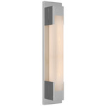 Covet Bracket Bathroom Vanity Light - Polished Nickel / Alabaster