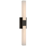 Covet Double Bathroom Vanity Light - Bronze / Alabaster