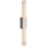 Covet Double Bathroom Vanity Light - Polished Nickel / Alabaster