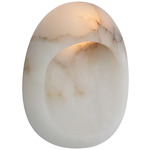 Esculpa Alabaster Wall Sconce - Polished Nickel / Alabaster