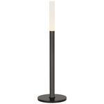 Rousseau Tube Table Lamp - Bronze / Etched Crystal
