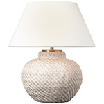 Avedon Cordless Table Lamp - Plaster White / Linen