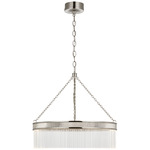 Menil Chandelier - Polished Nickel / Crystal