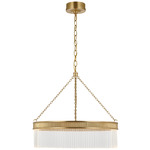 Menil Chandelier - Soft Brass / Crystal