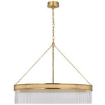 Menil Chandelier - Soft Brass / Crystal