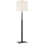 Cadmus Adjustable Floor Lamp - Warm Iron / Linen