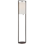 Zenz Floor Lamp - Warm Iron / Linen