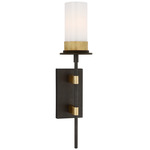 Beza Tail Wall Sconce - Warm Iron / Antique Brass / White