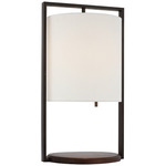 Zenz Table Lamp - Warm Iron / Linen