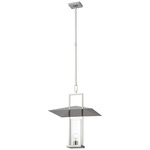 Amity Pendant - Polished Nickel / Clear