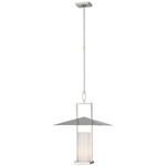 Amity Pendant - Polished Nickel / White