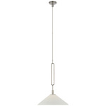 Argo Pendant - Polished Nickel / Bisque
