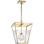 Illume Pendant - Antique Brass / Clear