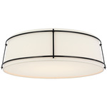 Callaway Ceiling Flush Light - Bronze / Linen