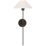 Hackney Tail Wall Sconce - Bronze / Linen