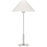 Hackney Cordless Table Lamp - Polished Nickel / Linen