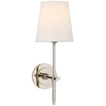 Bryant Fabric Wall Sconce - Polished Nickel / Linen