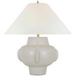 Cap-Ferrat Table Lamp - White Crackle / Linen