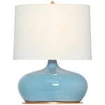 Olinda Table Lamp - Crackled Robin / Linen