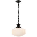 Milton Road Pendant - Bronze / White