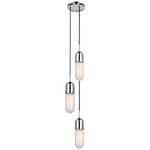 Junio Multi Light Pendant - Polished Nickel / Frosted