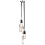 Junio Multi Light Pendant - Polished Nickel / Frosted