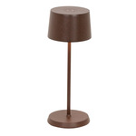 Olivia Pro Micro Cordless Table Lamp - Rust